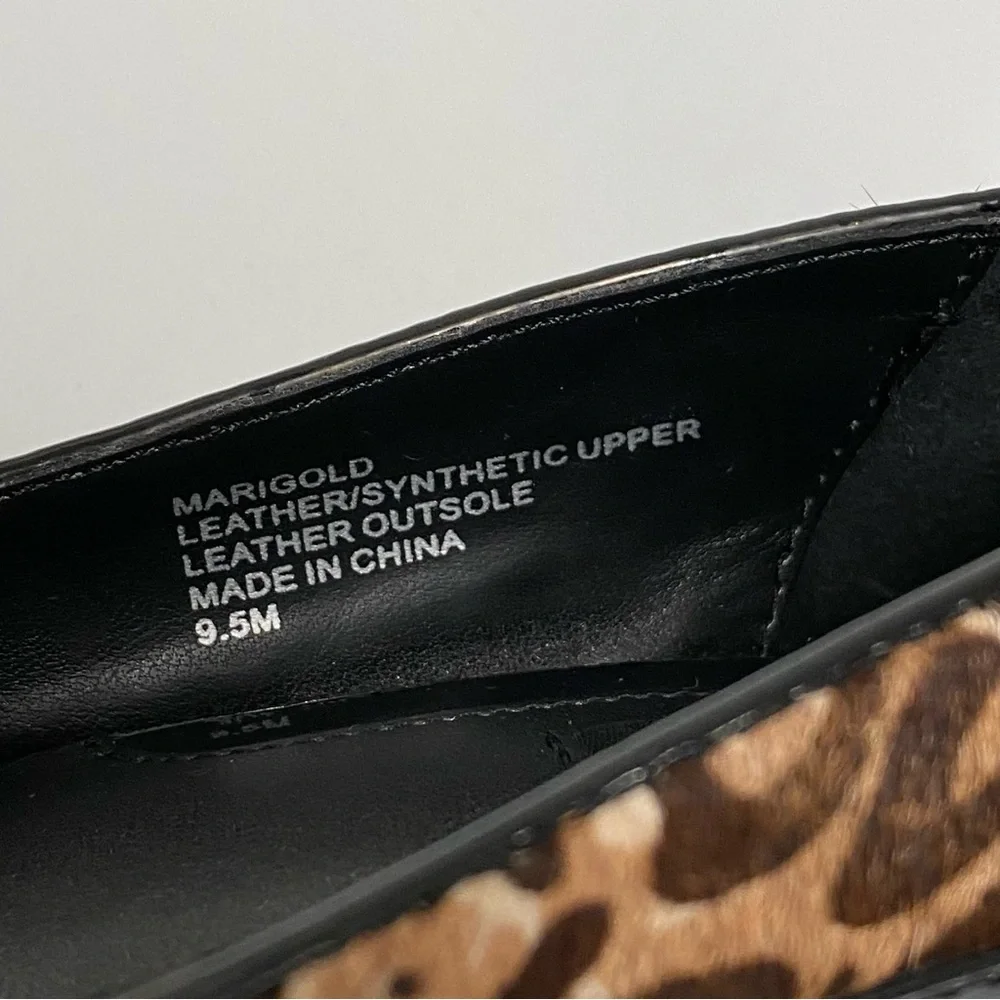 Leopard print platform heels